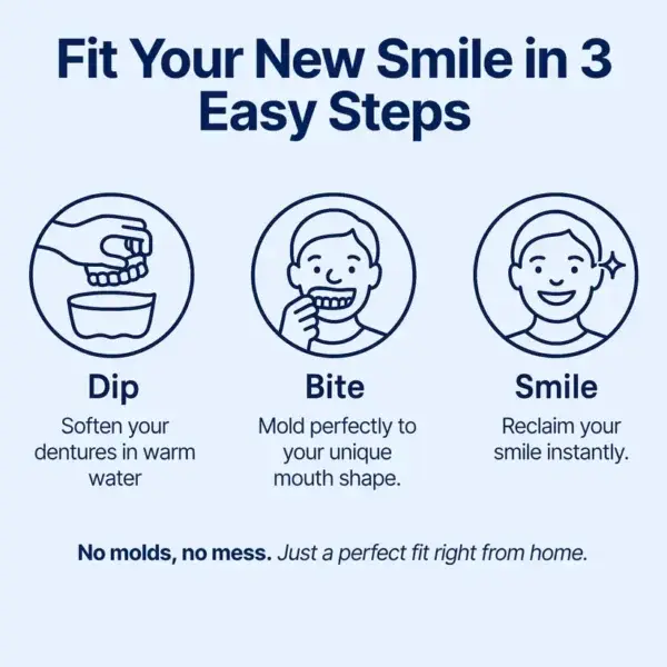 NESLEMY™ Custom-Fit Functional Dentures – Perfectly Fitted in Minutes at Home