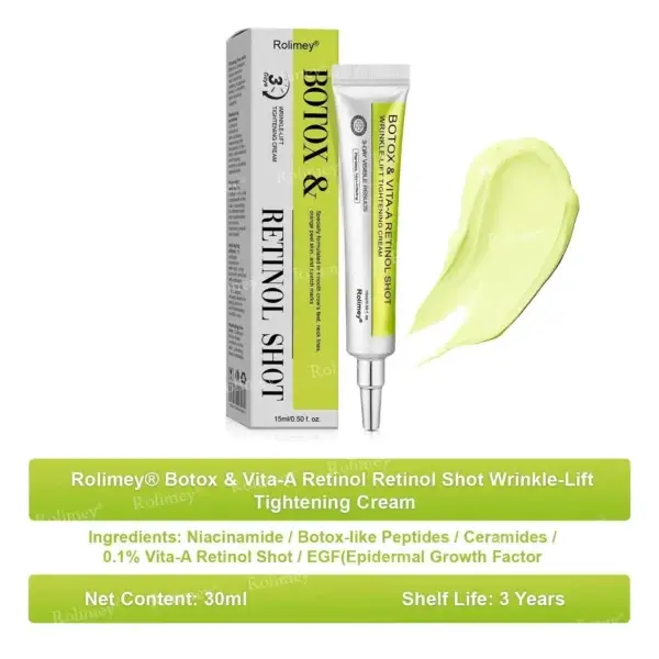 Rolimey® Botox & Vita-A Retinol Shot Tightening and Wrinkle-Reducing Cream